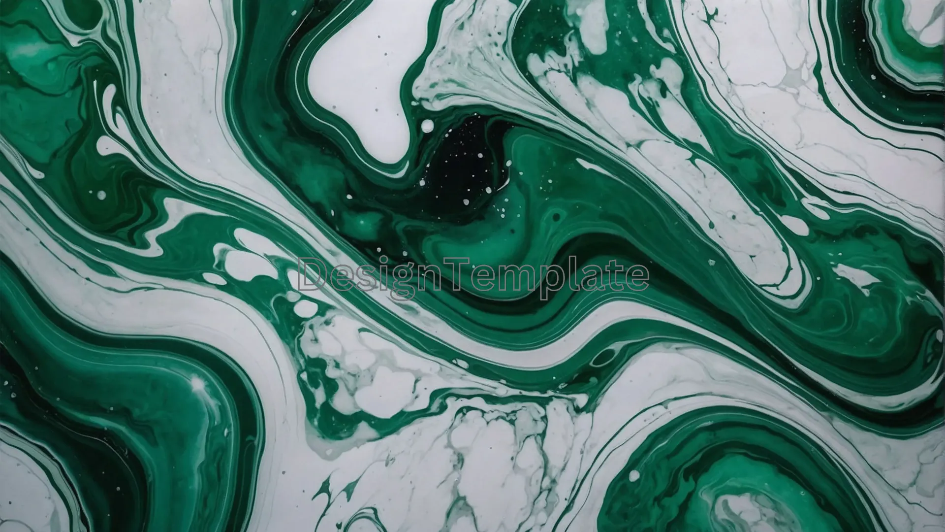 Fluidity Green and White Marble Image